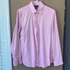 🥳 7/$10!! Pink Mens Button down Express Shirt - size MD
